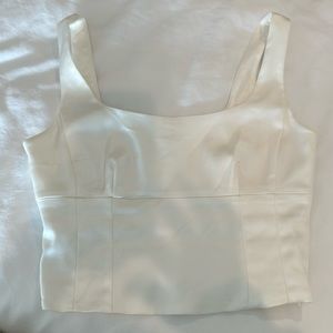 Satin crop top